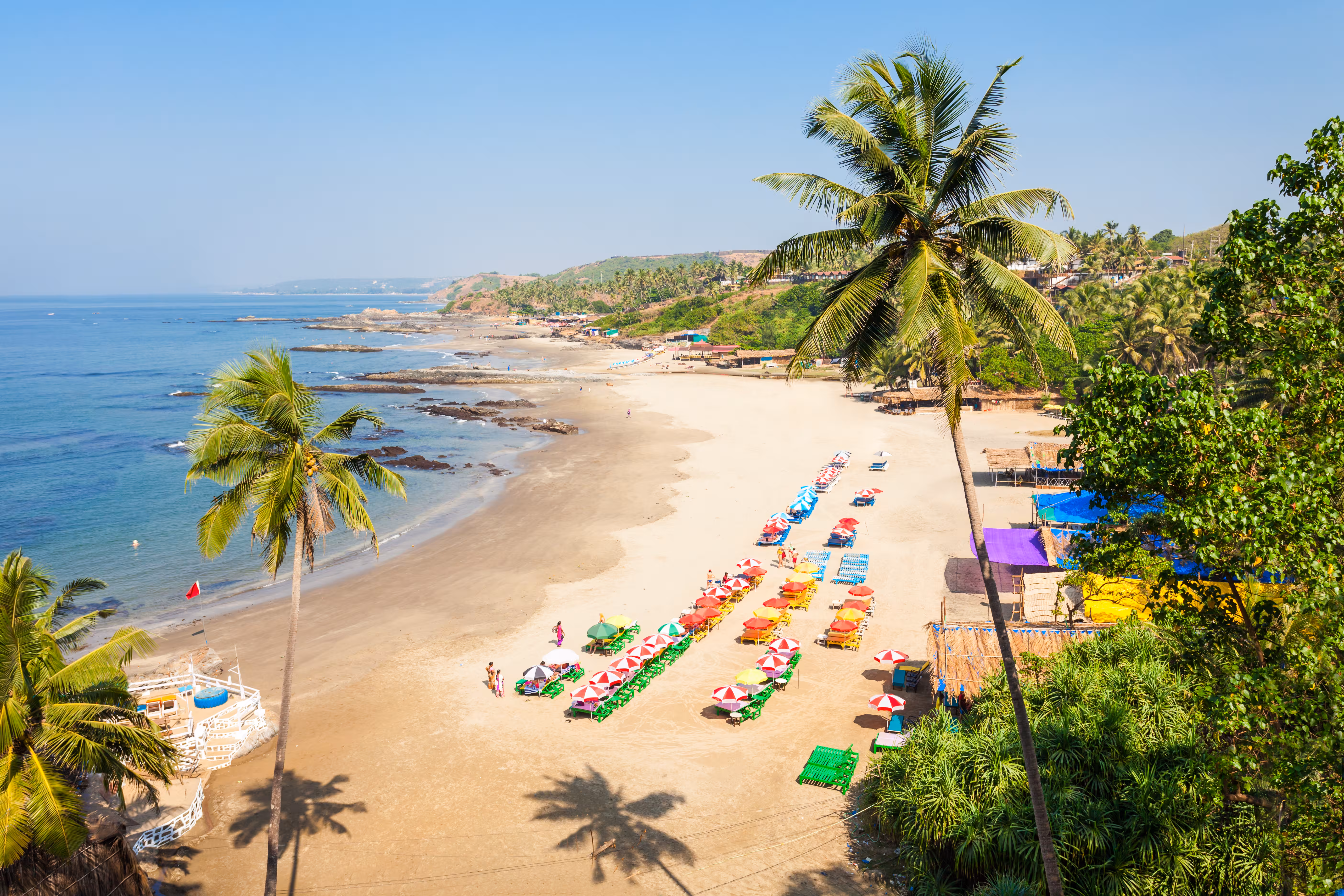Goa beach in India