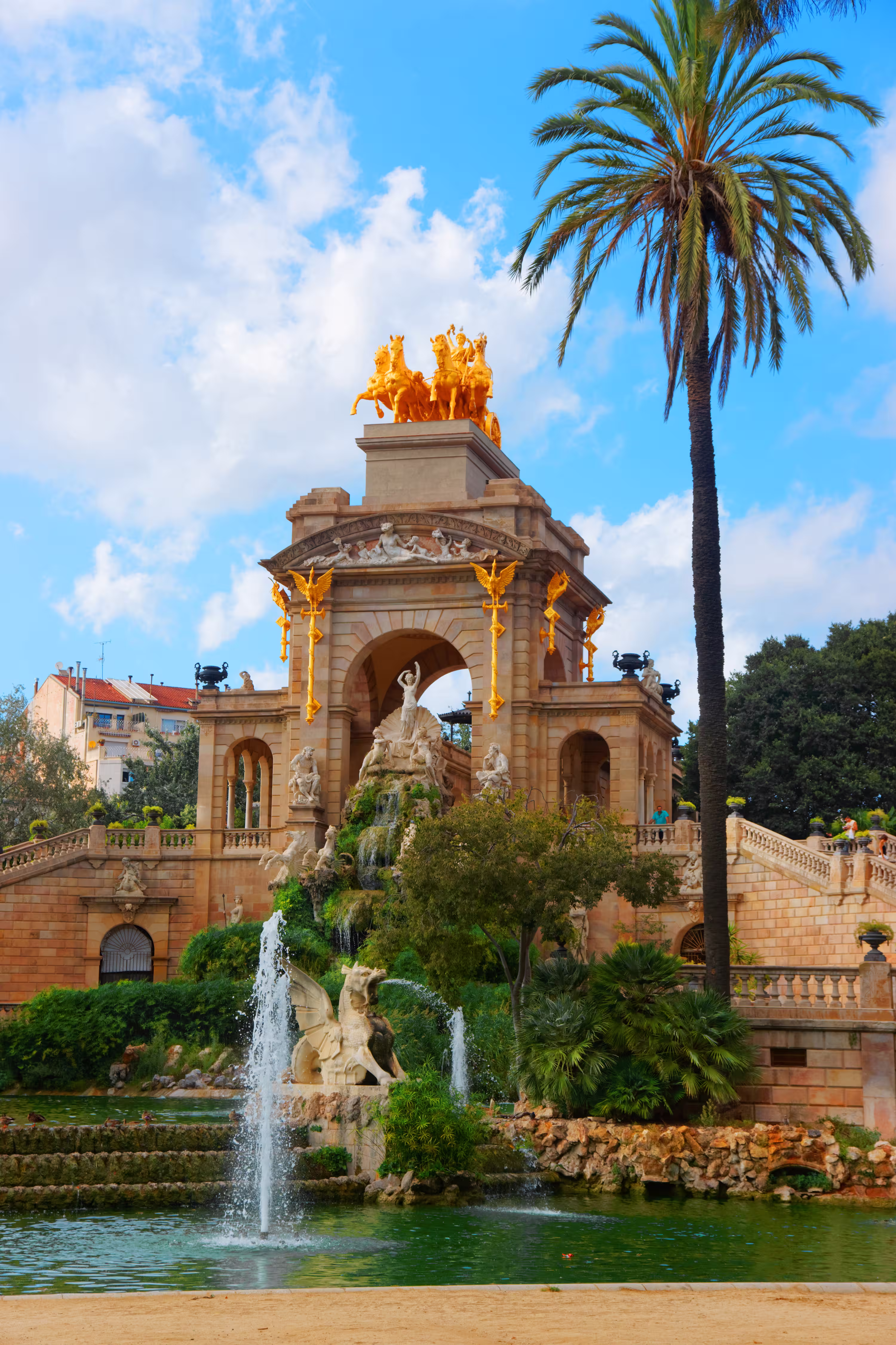 Cascada Fountain in Ciutadella Park, Barcelona, Spain
