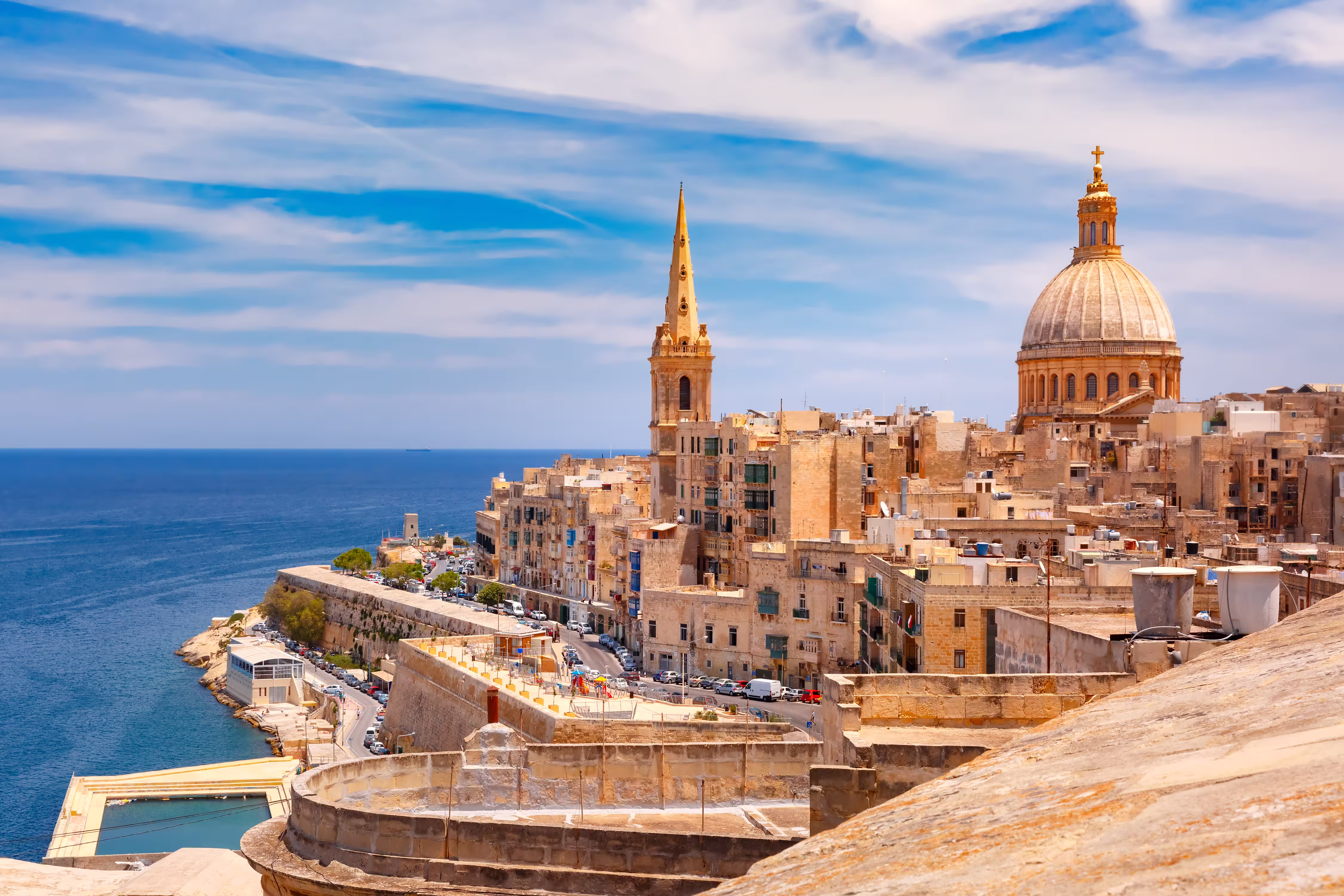 domes roofs valletta malta