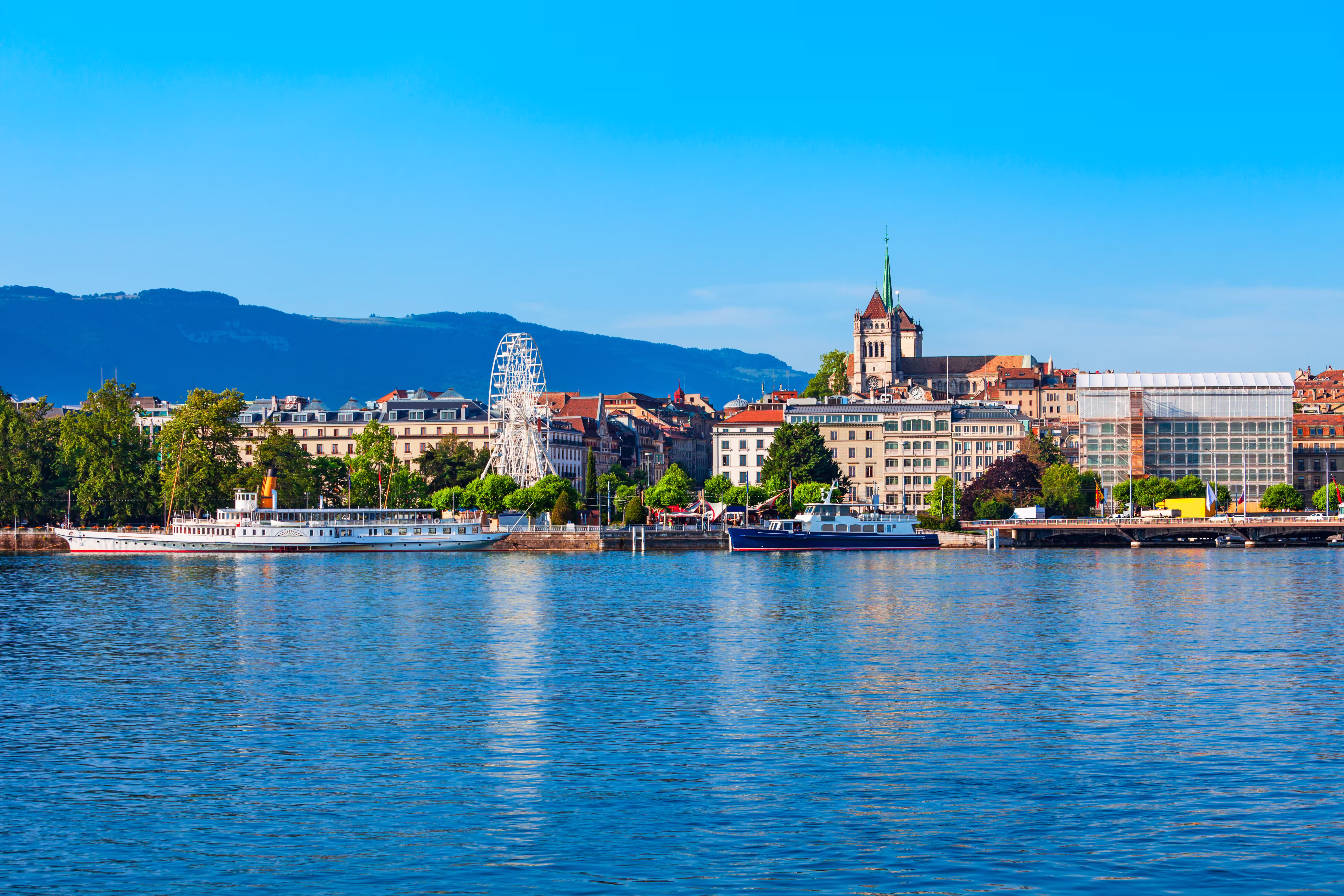 Panoramic view of Geneva Switzerland