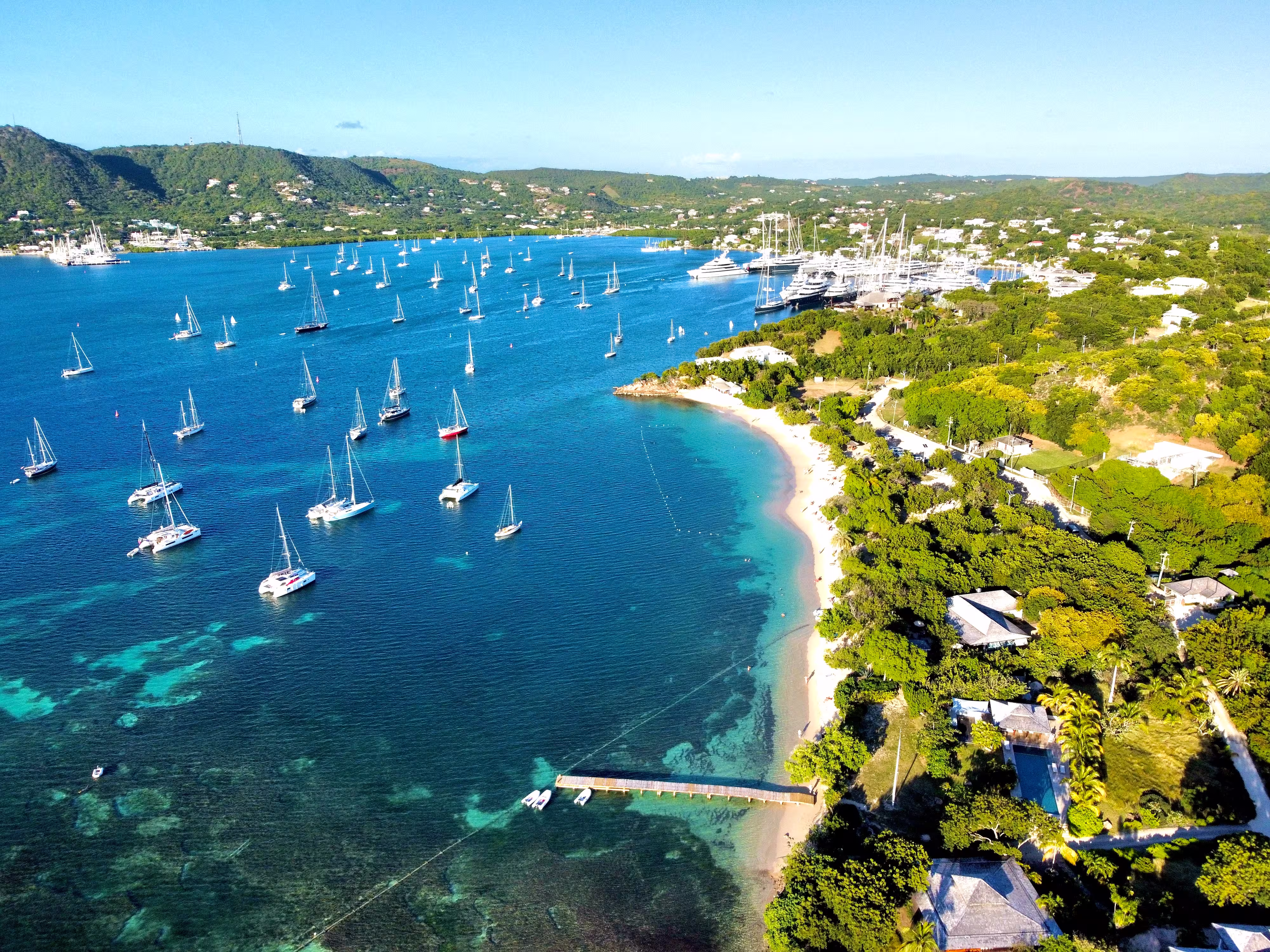 high-angle-view-sea-against-sky