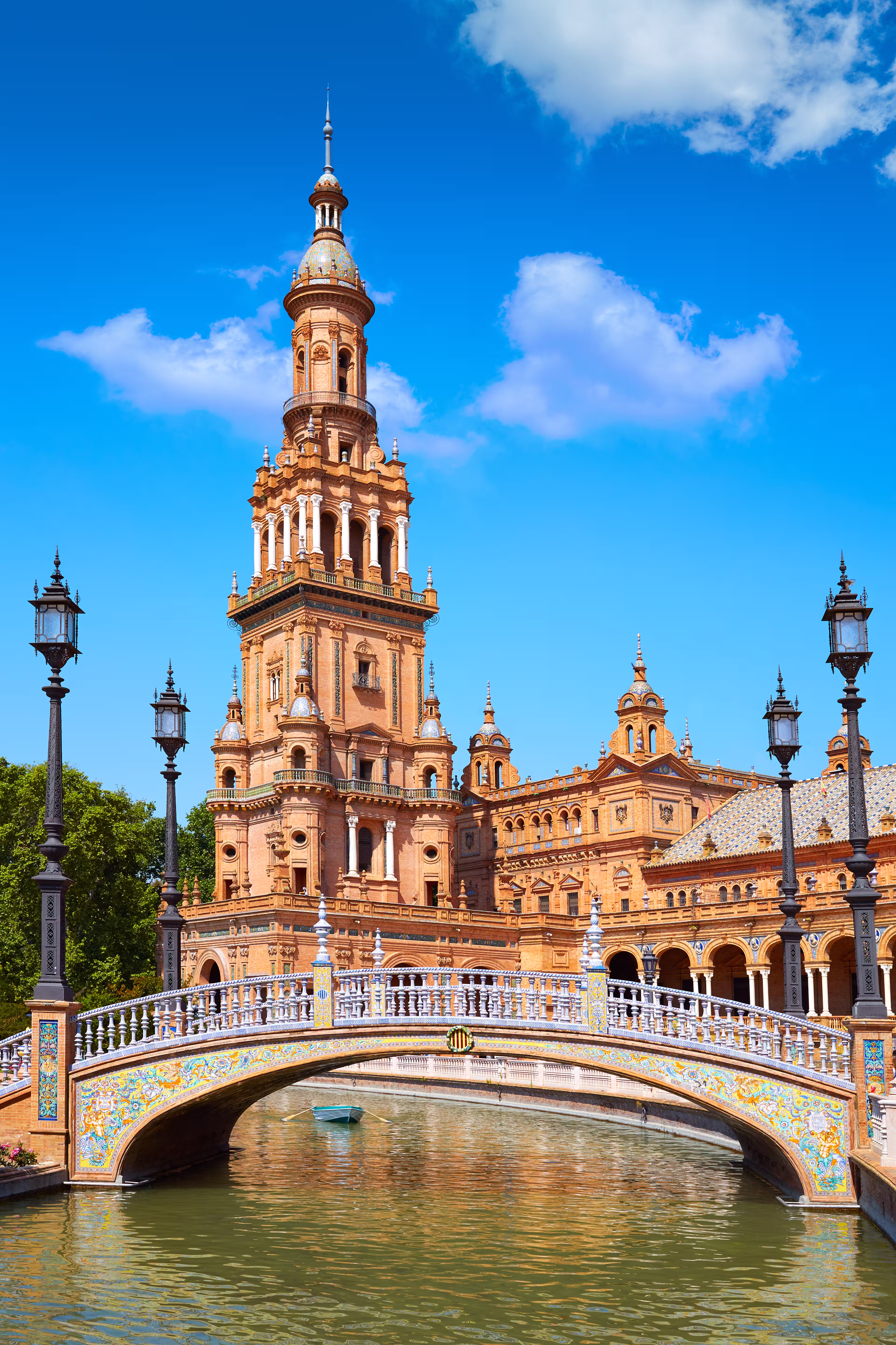 Plaza de España in Seville, Andalusia, Spain