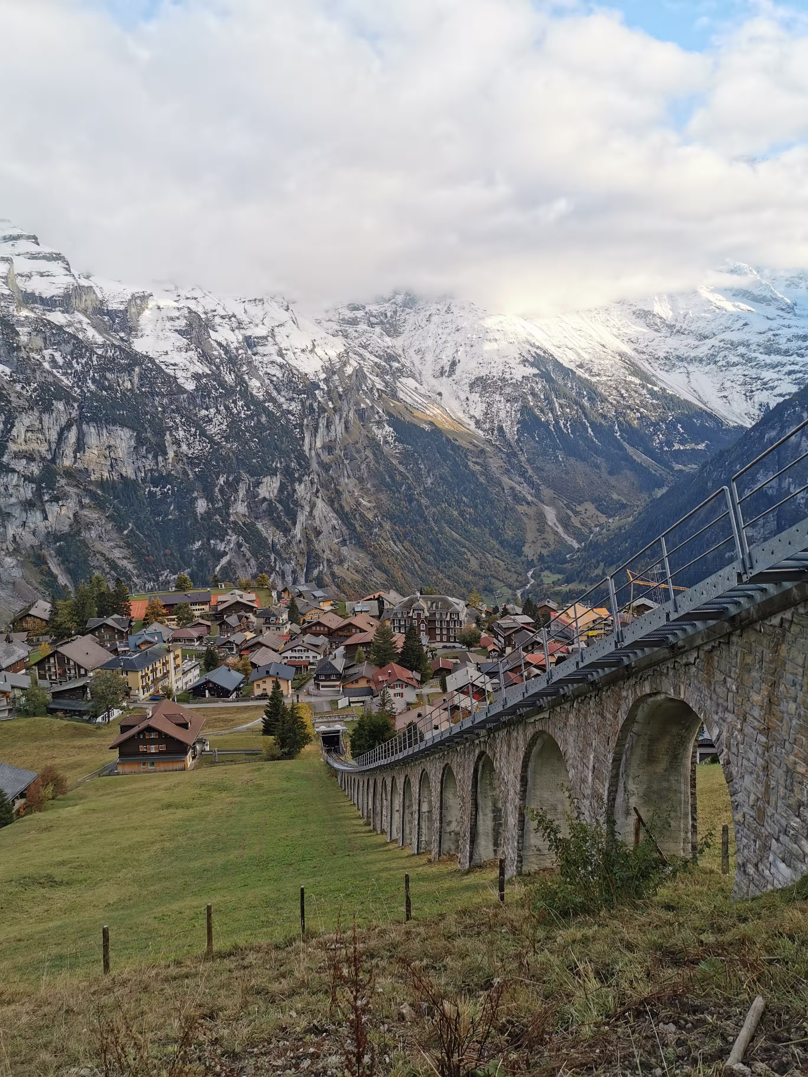 Lauterbrunnen village in the Swiss Alps