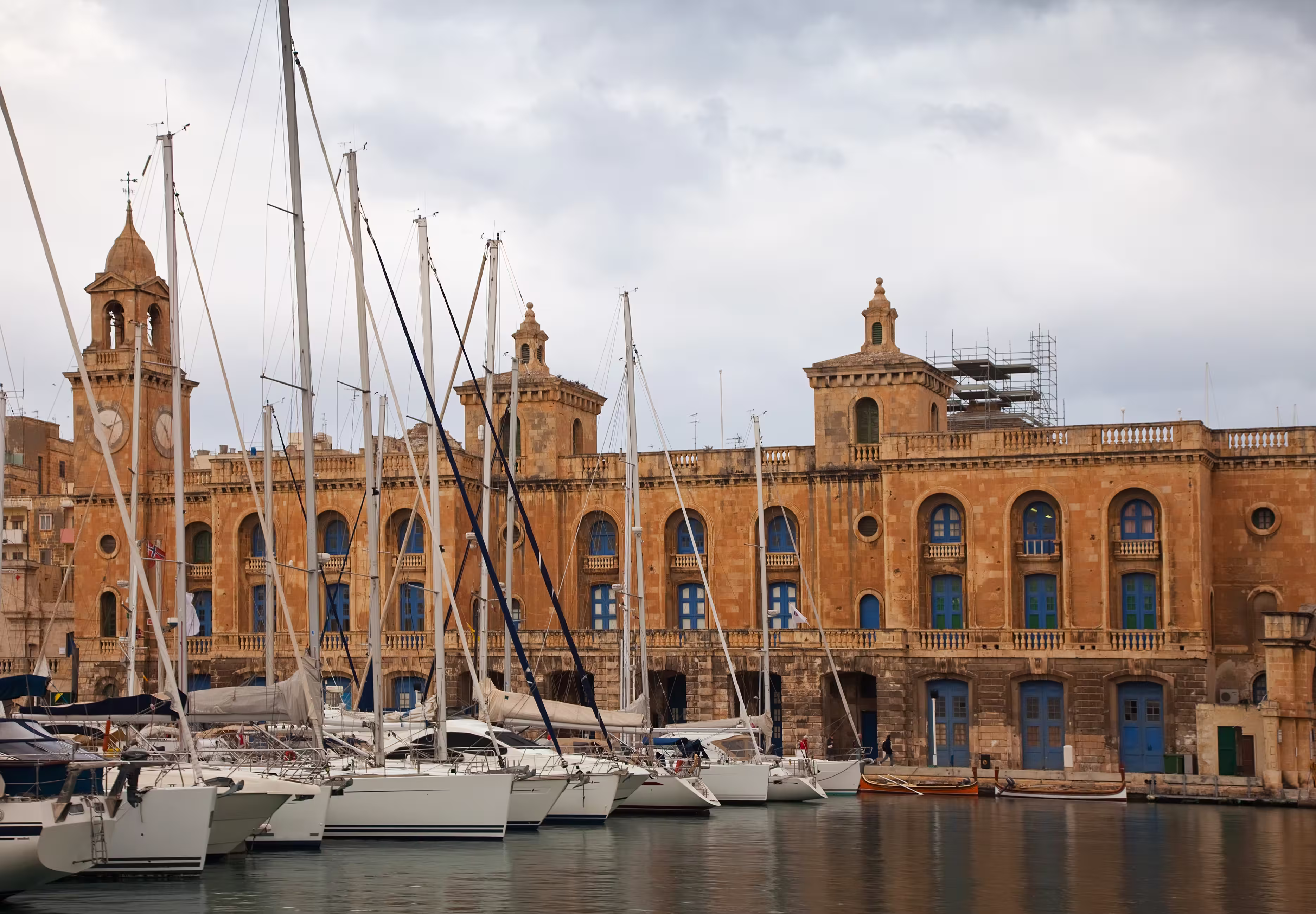 yachts at dockyard creek senglea malta